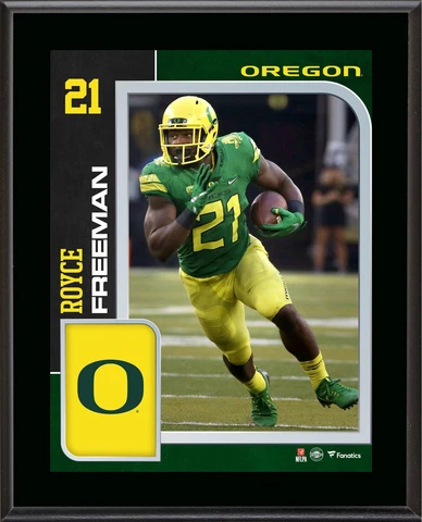 Royce Freeman Oregon Ducks 10.5' x 13' Sublimated Player Plaque Cover