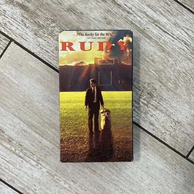 Rudy (VHS,1994) Sean Astin, Christopher Reed, Jon Favreau, Notre Dame Football - Image 1 of 4