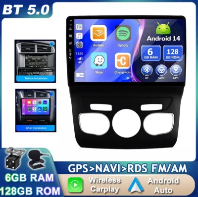 Für Citroen C4 II DS4 2011-2018 Car Play Autoradio Android 14 GPS Navi 6GB+128GB - Bild 1 von 4