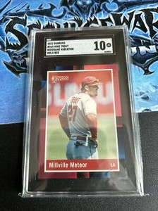 2022 Donruss #265 Mike Trout Holo Red Nickname Sgc 10