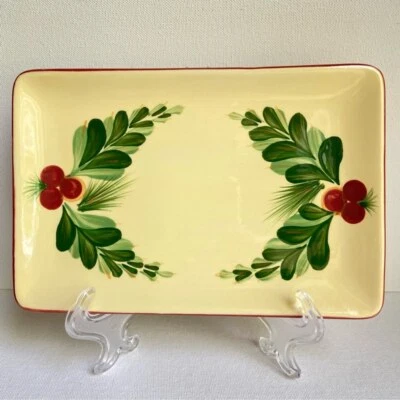 Gail Pittman Southern Living at Home Christmas Memories rectangular tray plate - Image 1 of 4