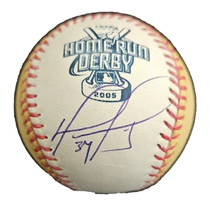 David Ortiz Autographed 2005 Home Run Derby Game Used Baseball MLB Authentic - Picture 1 of 4