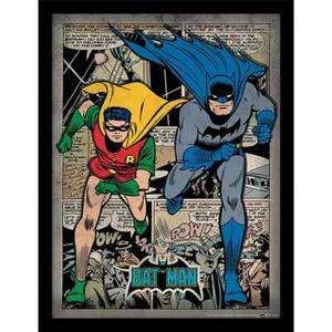 DC Comics - Batman Comic Montage - Offiziell 30 x 40 cm gerahmter Druck Wandkunst - Bild 1 von 1