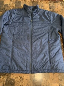 The North Face - Full Zip Black Logo Puffer Jacket Mens Size XL - Picture 1 of 10