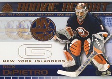2001-02 Pacific Adrenaline Hockey Rookie Report #11 Rick DiPietro NY Islanders