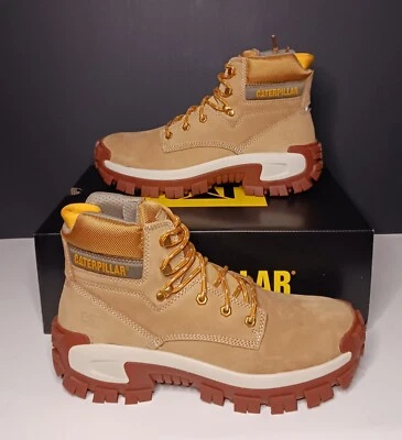 Botas de trabalho masculinas Catepillar tamanho 10.5 Invader biqueira de aço alta P91286 botas para gatos - Imagem 1 de 4
