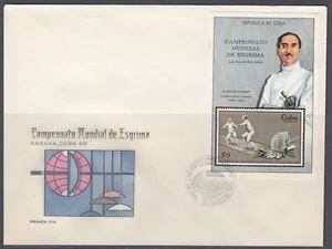 1Cuba Scott 1443 FDC - Campeonato Mundial de Esgrima - Imagen 1 de 1