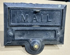 ANTIQUE Mission BRONZE MAIL SLOT LETTER Mailbox c.1925 Helm Co. St. Louis-Ex. - Picture 1 of 5