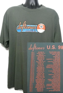 Camiseta Deftones 1998 Vintage Around The Fur 13 Pool 8 Ball Metal Grunge Band - Imagen 1 de 1