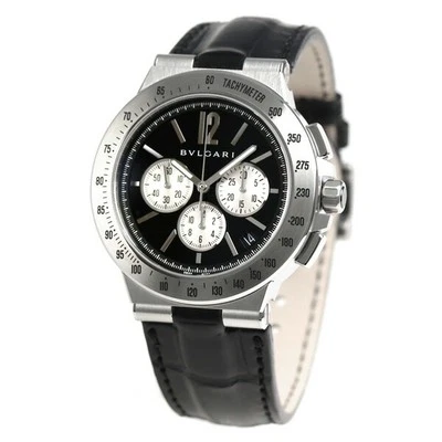 BVLGARI Diagono DG41BSLDCHTA Black Chronograph Automatic Men's Watch New in Box - Image 1 of 4