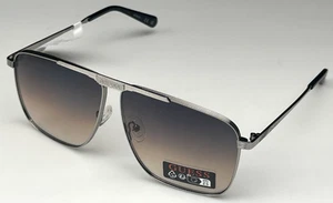 GUESS Men's 64mm Silver Frame Brown Lens Designer Pilot Sunglasses GO00052 NEW - Picture 1 of 3