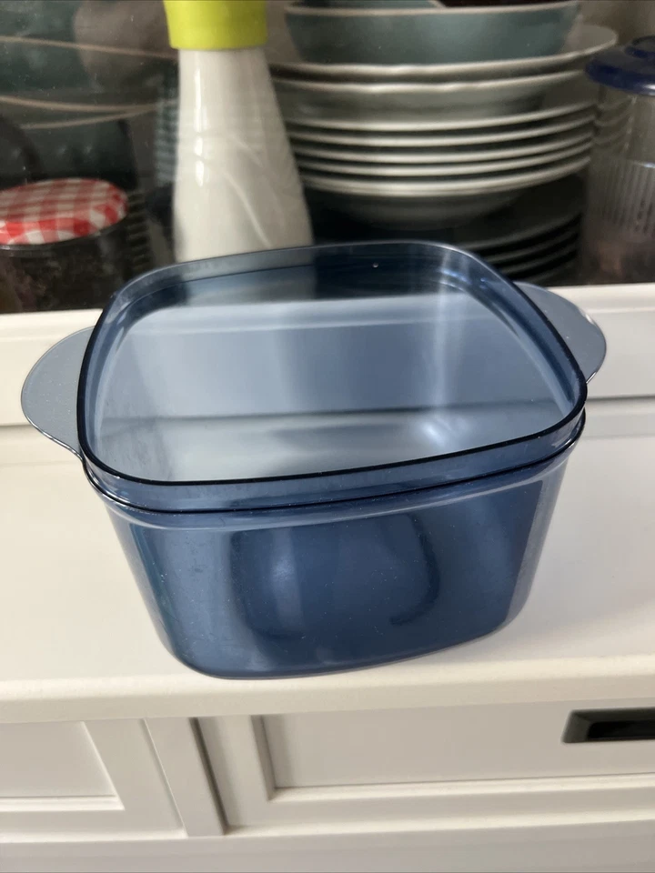 Tupperware Ersatzbehälter Für Micro Fix Behälter Mikrowelle 1,9 L Blau - Bild 1 von 1