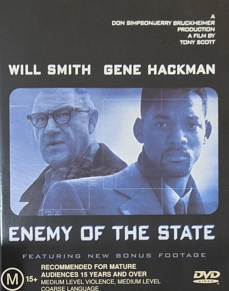 Enemy of the State DVD - Will Smith (Region 4, 1998) Free Post - image 1 of 1
