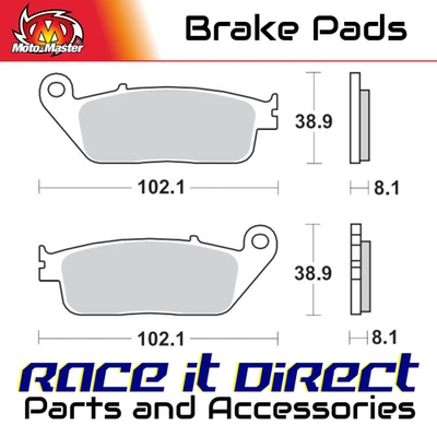 Pastillas de freno para HONDA NT 650 HAWK GT 1988-1990 Sinterizado delantero MotoMaster Foto 1 de 4