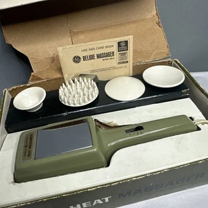 Vibratore portatile GE vintage massaggiatore termico B1MR-2 2 velocità con manuale funziona - Foto 1 di 5