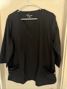 Blusa Médica Negra Suave Butter para Mujer Talla XL - Imagen 1 de 4