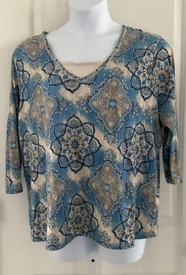 Basic Editions Studded Blouse Size 2X - Image 1 of 4