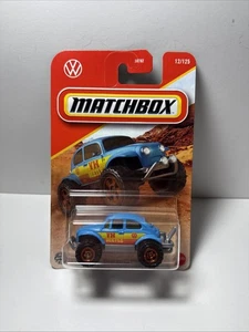 2025 Matchbox Volkswagen Beetle 4X4 Blue Car 1/64 Toy Vehicle NEW - Picture 1 of 3