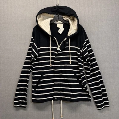 Band Of Outsiders Striped Hoodie Black And White Size 2 Medium Made In Italy - Image 1 of 4