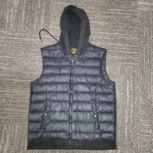 Polo Ralph Lauren Black Performance Down Zip Puffer Vest Quilted Hooded Jacket M - Bild 1 von 14