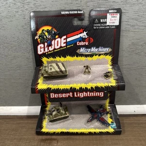 Micro Machines GI Joe vs Cobra Recon Desert Lighting Strike Cobra Rattler NUOVO - Foto 1 di 7