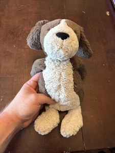 Authentischer Jellycat BASHFUL FUDGE PUPPY weiches Plüschtier Spaniel Hund LESEN - Bild 1 von 6