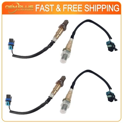 Sensor de oxígeno aguas arriba y aguas abajo 4 piezas para Cadillac CTS Chevy Camaro 2010 2011 Foto 1 de 4