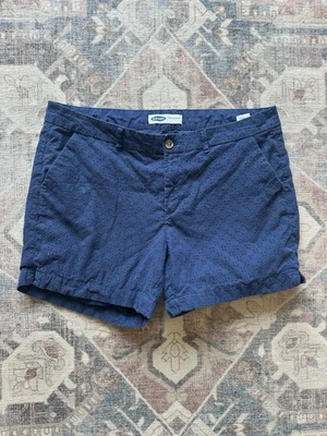 Old Navy Women’s Eyelet Navy Blue Short Size 16 - Image 1 of 4
