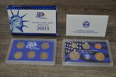 2003 United States Mint 10 Coin Proof Sealed in Case W/ COA & Box ! Very Nice #1 - Image 1 of 4