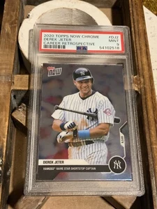 2020 Topps Now Chrome Derek Jeter Career Retrospective DJ-2 PSA 9 Mint - Picture 1 of 2