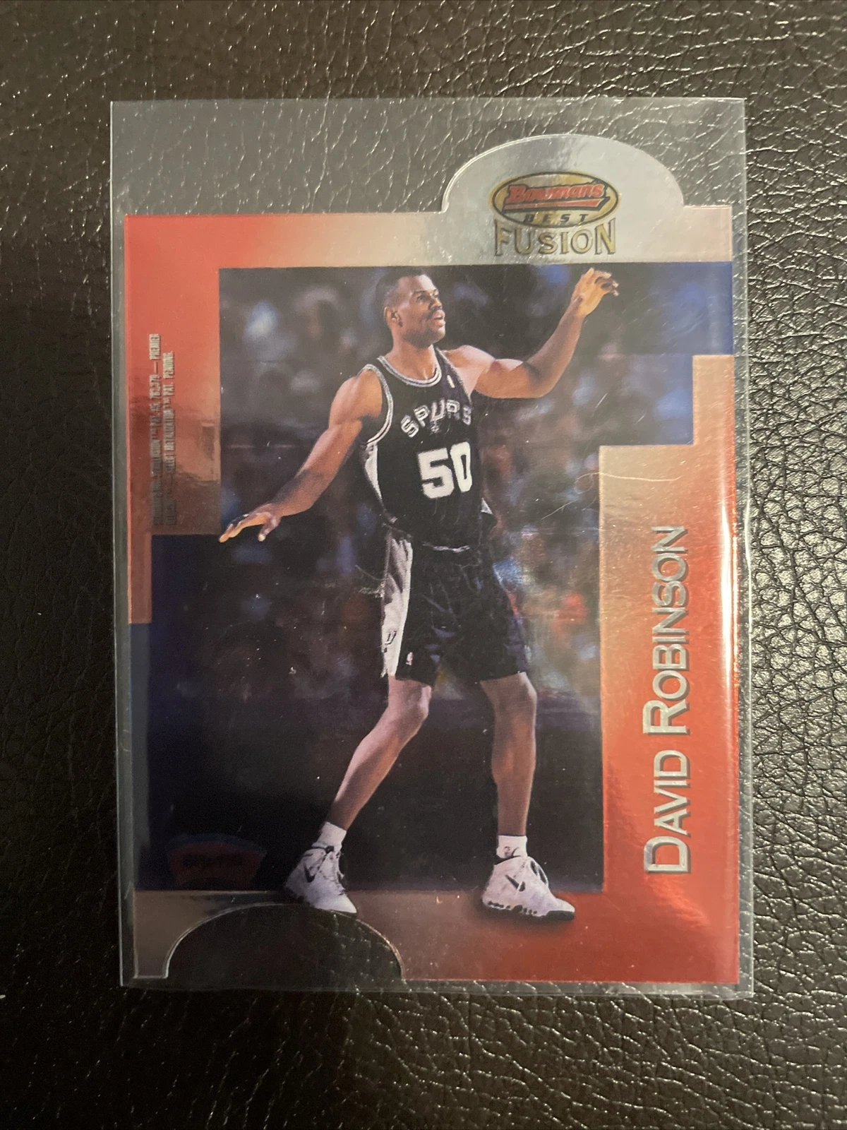1998-99 BOWMAN'S BEST FUSION DIE-CUT CARD DAVID ROBINSON GREG OSTERTAG #M120