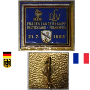 LEICHTATHLETIK ATHLETICS LÄNDERKAMPF ABZEICHEN DLV DEUTSCHLAND - FFA FRANCE 1968 - Picture 1 of 5