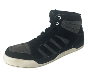 Adidas Raleigh Neo schwarz Wildleder grau Basketballschuh hoch Damen 5,5 Jugend 3,5 - Bild 1 von 10
