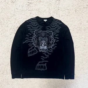 Kenzo Geo Tiger Crew Sweatshirt Big Bilateral Tiger Logo Size M Original Perfect - Picture 1 of 16