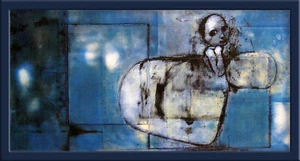 Stefano RICCI SERIGRAPHIE LA FILLE BLEUE - 60 ex. n°/signés - format 96 x 48 cm - Picture 1 of 1