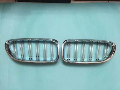 Front Kidney Hood Grille All Chrome For '2012-'2014 BMW M6 F06 F12 F13 650i 640i Foto 1 de 3