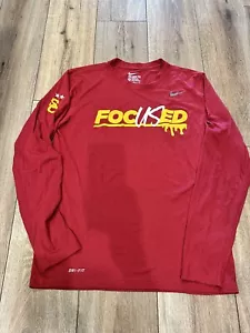 USC trojans Nike Foc”US”ed Player Issue team issued long sleeve shirt PE Sz M - Picture 1 of 9