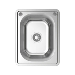 Fienza Tiva Single Bowl Laundry Sink 22 Litre Stainless Steel Topmount 68200 - Picture 1 of 2