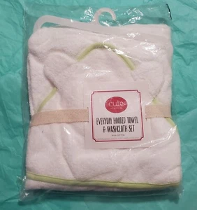 Hooded Towel&Washcloth Set For Baby - Picture 1 of 2