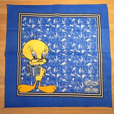 Vintage NOS Handkerchief Bandana 21" Looney Tunes Blues Tweety Vol. 3 USA C31 - Image 1 of 4