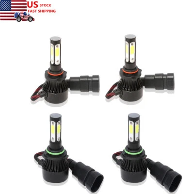 Luces Fuertes Para Auto Coche Luz Carro Bulbs 4Side 9005 HB3+9006 HB4 LED Hi/Low - Image 1 of 4