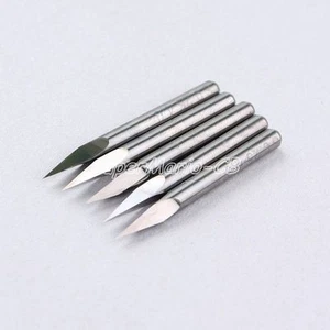 5 brocas de grabado piramidal enrutador de acero al carburo afilado de alta calidad 10° 0.1 mm - Imagen 1 de 4