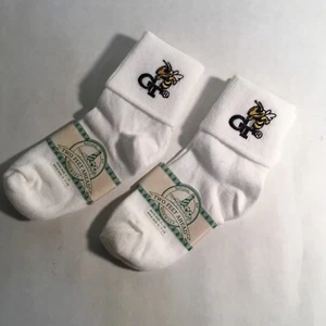 Georgia Tech University Yellow Jackets Cotton Ankle Socks Fits Six – 7 1/2 Two p - Picture 1 of 4