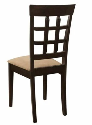 Sillas laterales traseras Gabriel celosía capuchino y tostado (juego de 2) Foto 1 de 3