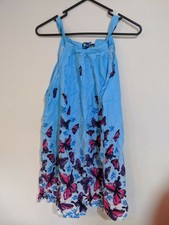 Free-Dress Women's Dress One Size Blue Butterflies