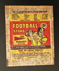 Paquete de cera de fútbol americano Nu-Card Scoops 1961 | 5 centavos | - Imagen 1 de 1