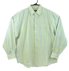 Brooklyn Express Shirt Men's Size XL Long Sleeve Striped Flip Cuffs Casual  - Picture 1 of 9