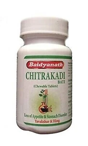 2 x Baidyanath Ayurvedisches Chitrakadi Bati 80 Tabletten - Verbessert das Ve... - Bild 1 von 3