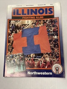 Illinois Vs Northwestern 1986 Football Program Illini Memorial Stadium - Picture 1 of 1
