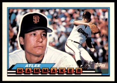 1989 Topps Big Atlee Hammaker San Francisco Giants #21 2086s - Image 1 of 2